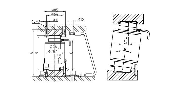 GCS705D Digital dynamic weighbridge column weight sensor GCS705D Digital dynamic weighbridge column weight sensor